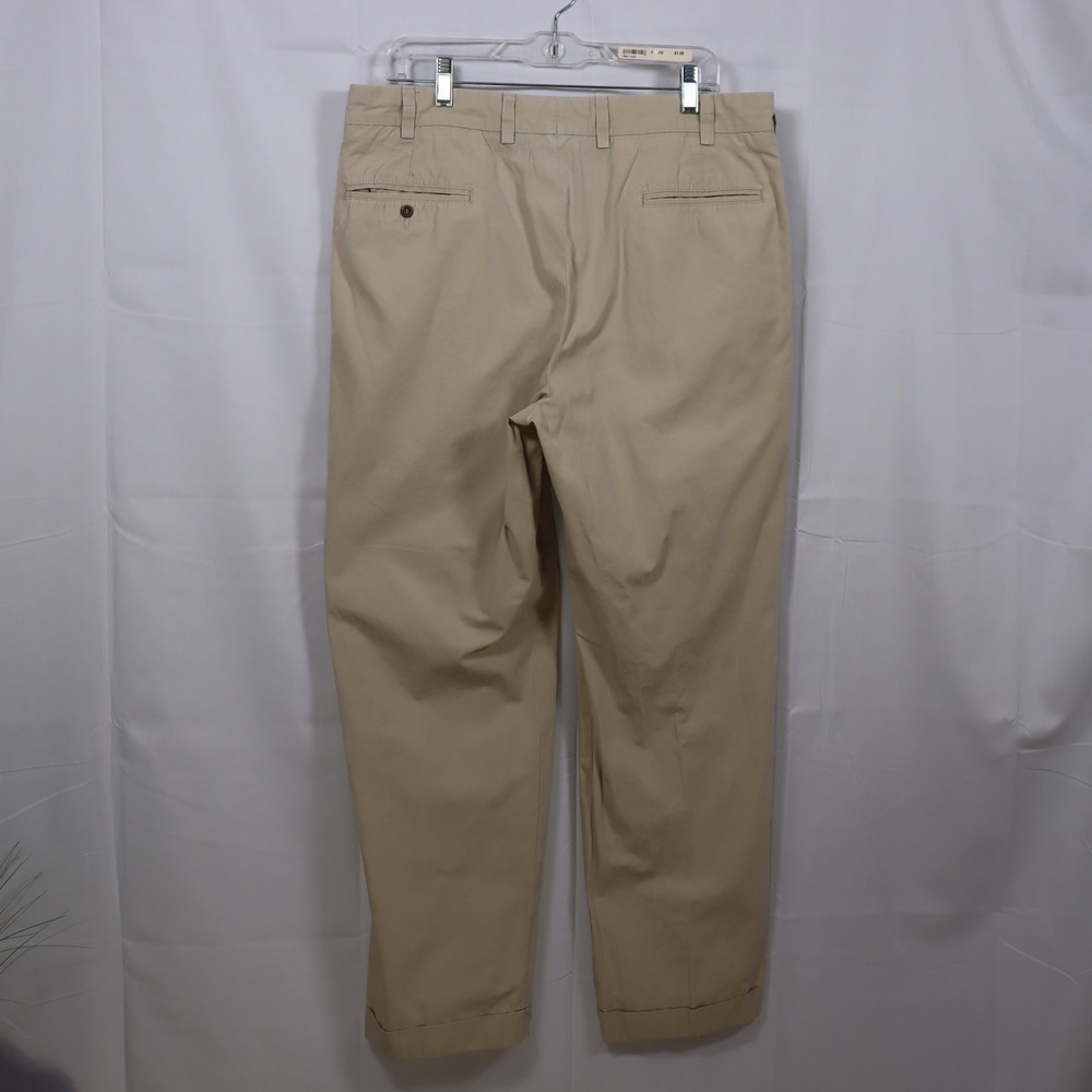 Bills Khakis Pleated Pants 38 Tan Mens Classic Fit Chino Trousers - Picture 2 of 5